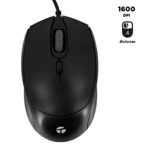 Mouse óptico TEROS TE-1222S - 800-1200-1600 DPI