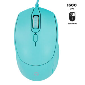 Mouse óptico TEROS TE-1227S - 800-1200-1600 DPI